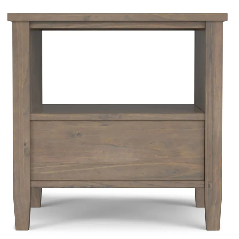 Ela - End Table - Smoky Brown