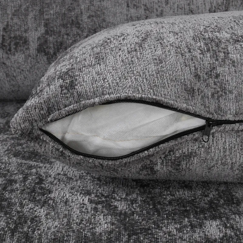 Sectional Sofa Pull-Out Sofa Bed Sleeper With A Storage Ottoman, Three Pillows And Charging Devices 