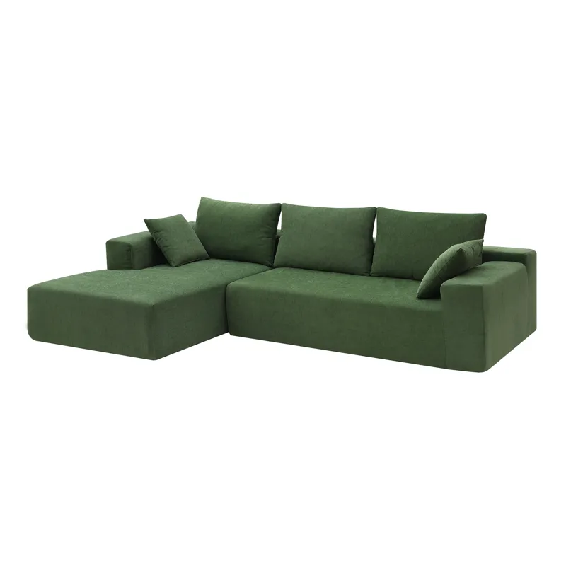 Modular Sectional Living Room Sofa Set, Modern Minimalist Style Couch, Upholstered Sleeper Sofa For 