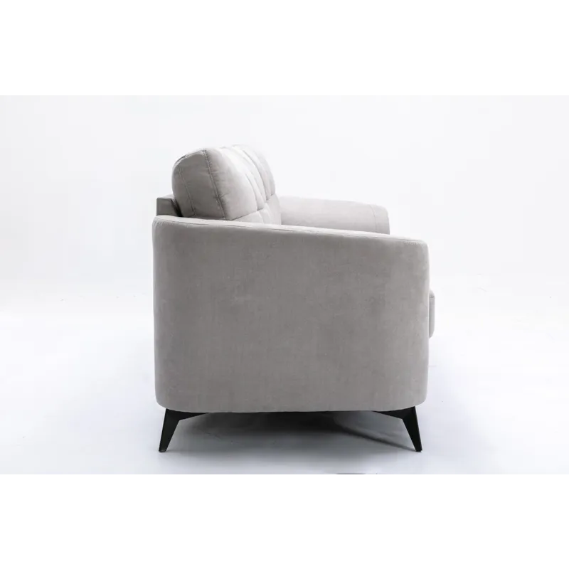 Callie - Woven Fabric Sofa - Light Gray