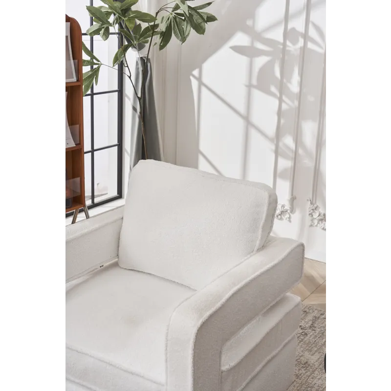 Swivel Barrel Chair For Living Room, 360 Degree Swivel Club Modern Accent Single Sofa Chair, Small L