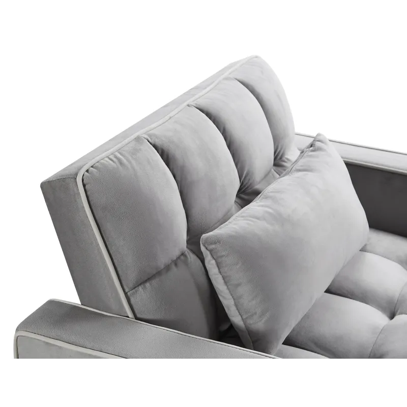 Convertible Sleeper Chair Sofa Bed Adjustable Pull Out Sleeper Chair Bed Multi-Pockets Folding Sofa 
