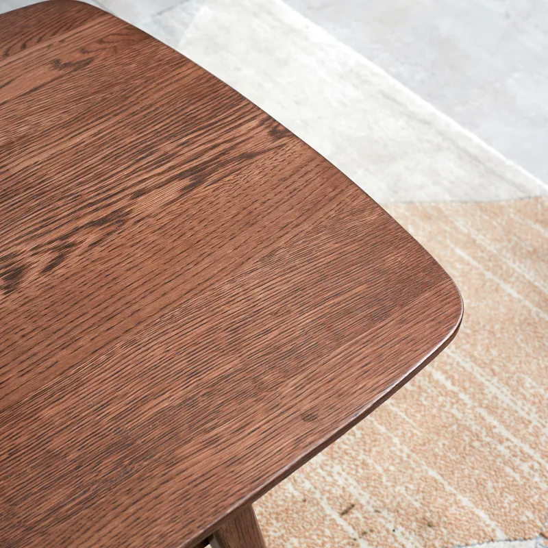 Center Table, Low Table, 100% Solid Oak Wood Top Plate Des, Coffee Table, Study Desk With Storage Sh