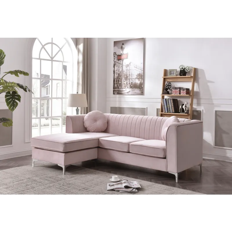 Delray - G794B-SC Sofa Chaise (3 Boxes) - Pink