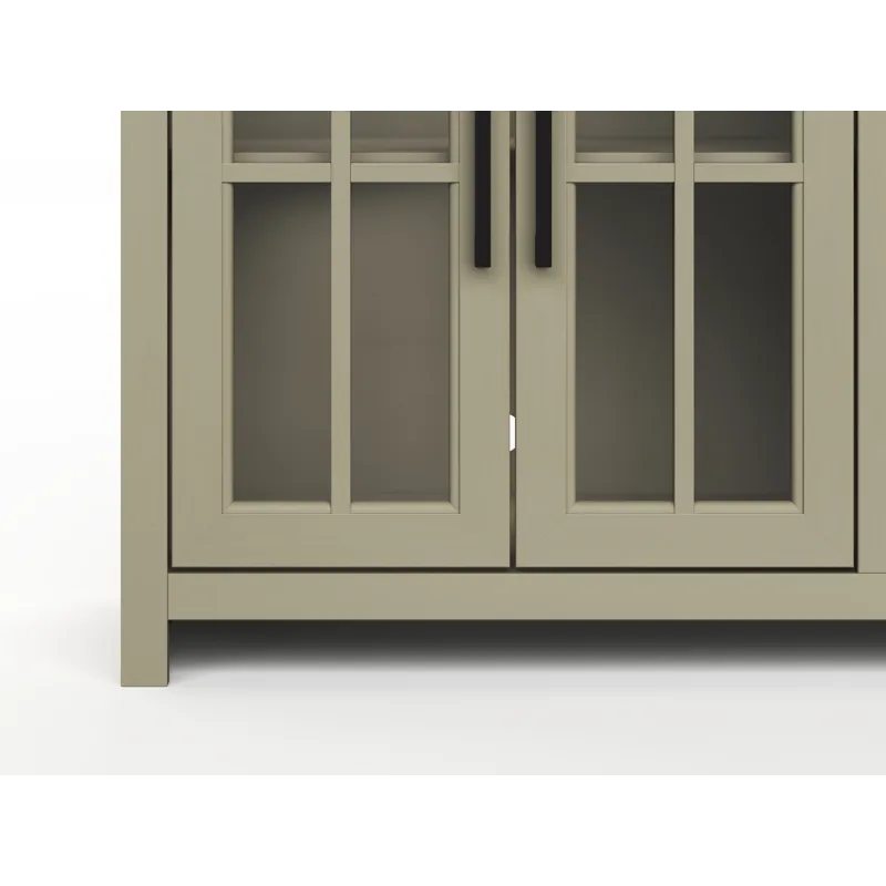 Vineyard - 96\" TV Stand - Sage Green / Fruitwood