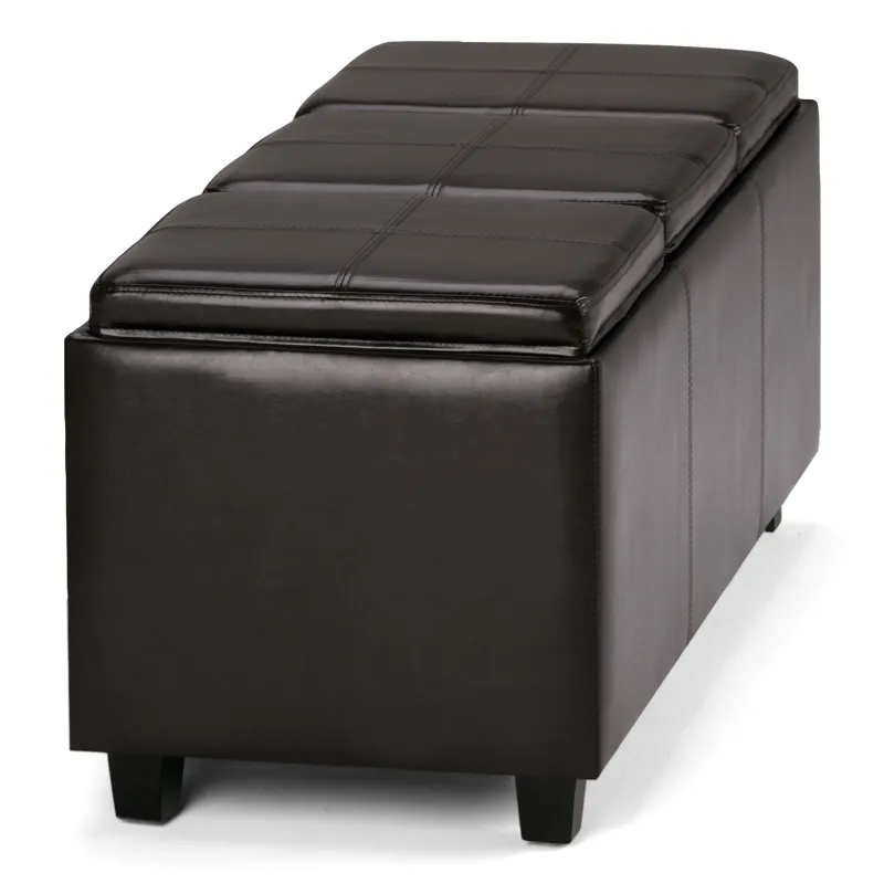 Avalon - Storage Ottoman - Tanners Brown