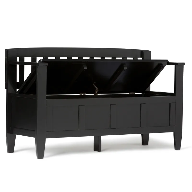 Brooklyn - Entryway Storage Bench - Black