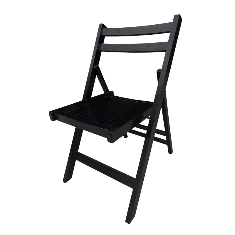 Folding Special Event Chairs, Foldable Style (Set of 4) - Black