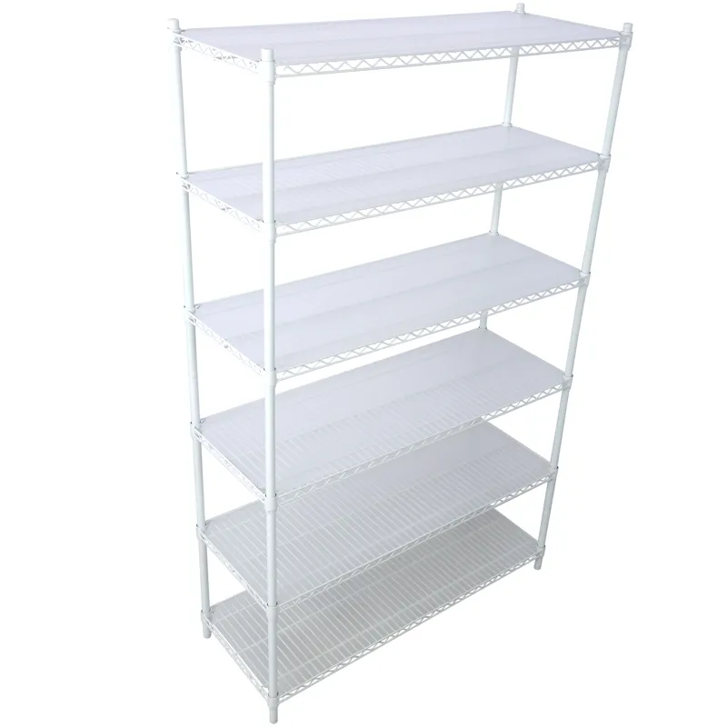 20\" 6 Tier 6000Lbs Capacity Nsf Metal Shelf Wire Shelving Unit, Heavy Duty Adjustable Storage Rack 