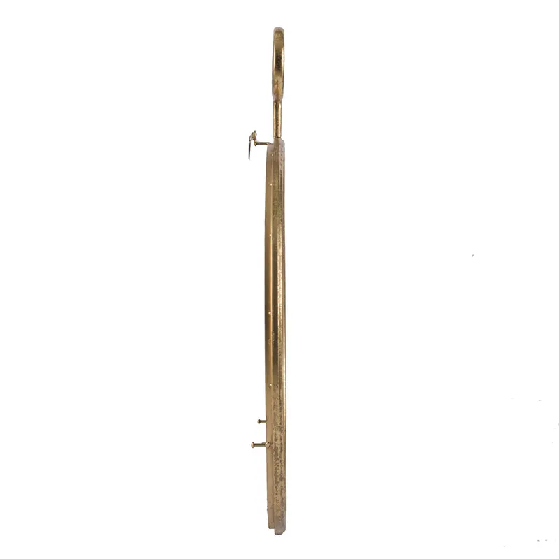 Circle Wall Mirror With Iron Frame, Accent Mirror For Living Room, Entryway, Office - Gold