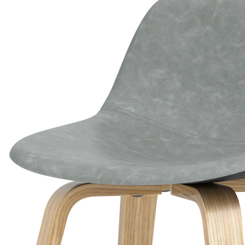 Randolph - Bentwood Counter Height Stool (Set of 2) - Stone Grey / Light Brown