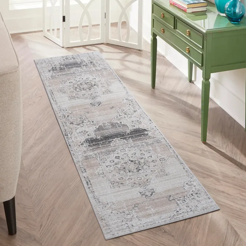 Payas - 2\' x 8\' Medallion Non-Shedding Living Room Bedroom Dining Home Office Stylish And Stain Re