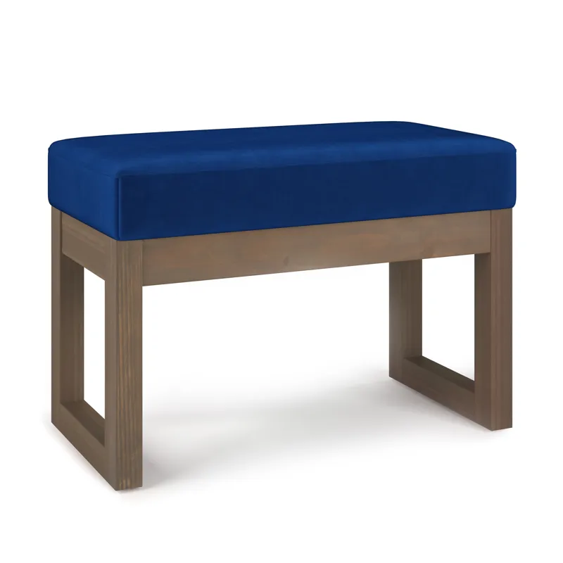 Milltown - Footstool Small Ottoman Bench - Blue