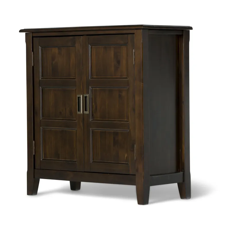 Burlington - Low Storage Cabinet - Mahogany Brown