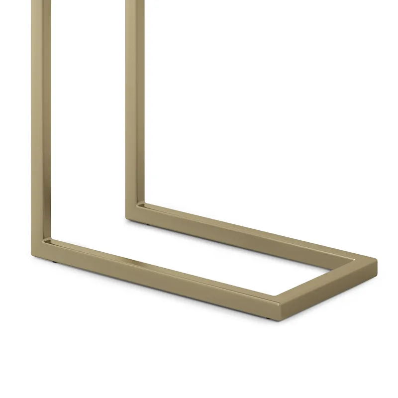 Skyler - C Side Table - Dark Brown / Gold