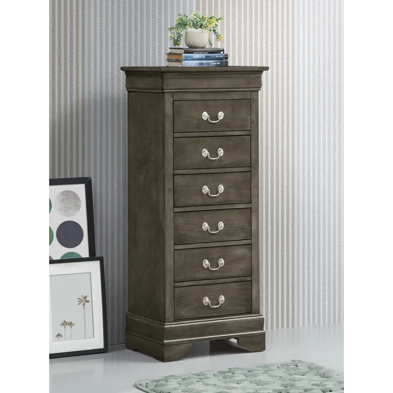Louis Phillipe - G3105-LC Lingerie Chest - Gray