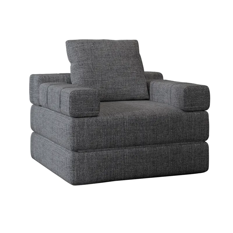 Single Sofa Chair That Converts To A Single Sofa Bed For Living Room, Guest Room, Playroom - Dark Gr