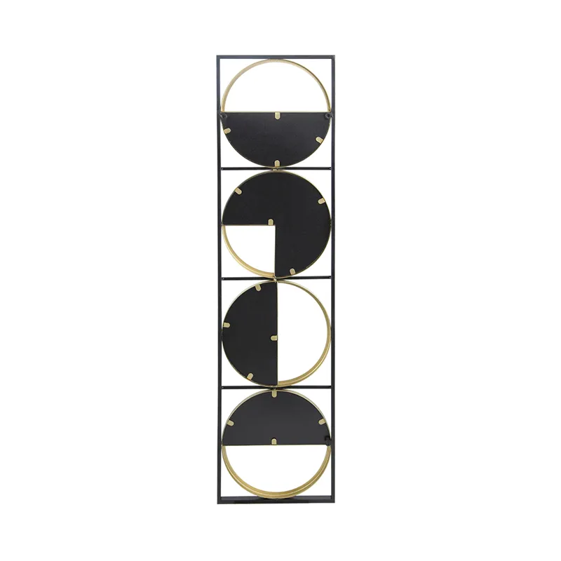 Eclectic Styling Metal Beaded Wall Mirror With Contemporary Design For Bedroom, Liveroom - Golden Bl