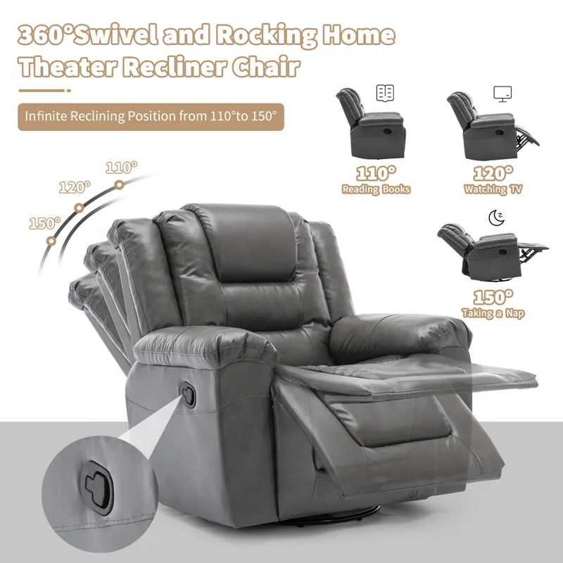 2 Seater Home Theater Recliner Manual Recliner Chair With A Storage Box And Two Cup Holders For Livi