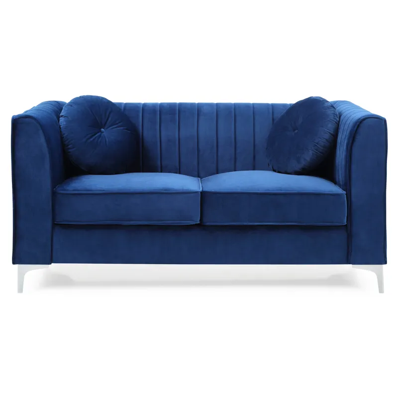 Delray - G791A-L Loveseat (2 Boxes) - Navy Blue