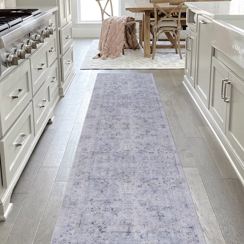 2\'6\'\' X 10\' Area Rug, Washable Rug, Low-Pile, Non-Slip, Non-Shedding, Foldable, Kid & Pet Friend