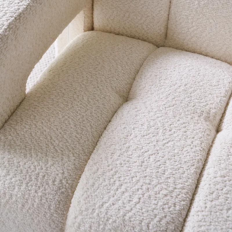 31.10\" Wide Boucle Upholstered Accent Chair - Beige
