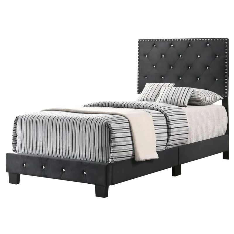 Suffolk - G1407-TB-UP Twin Bed - Black