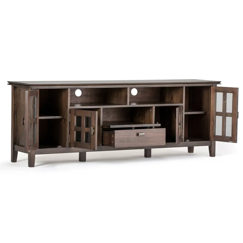 Artisan - 72\" TV Media Stand - Natural Aged Brown