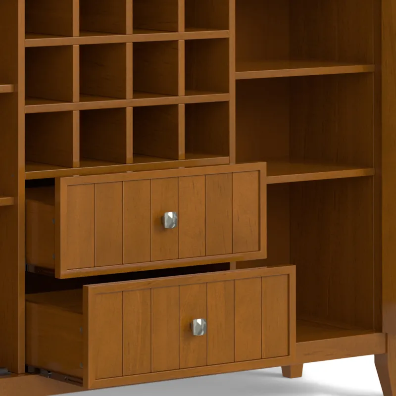 Bedford - Sideboard Buffet and Wine Rack - Light Golden Brown