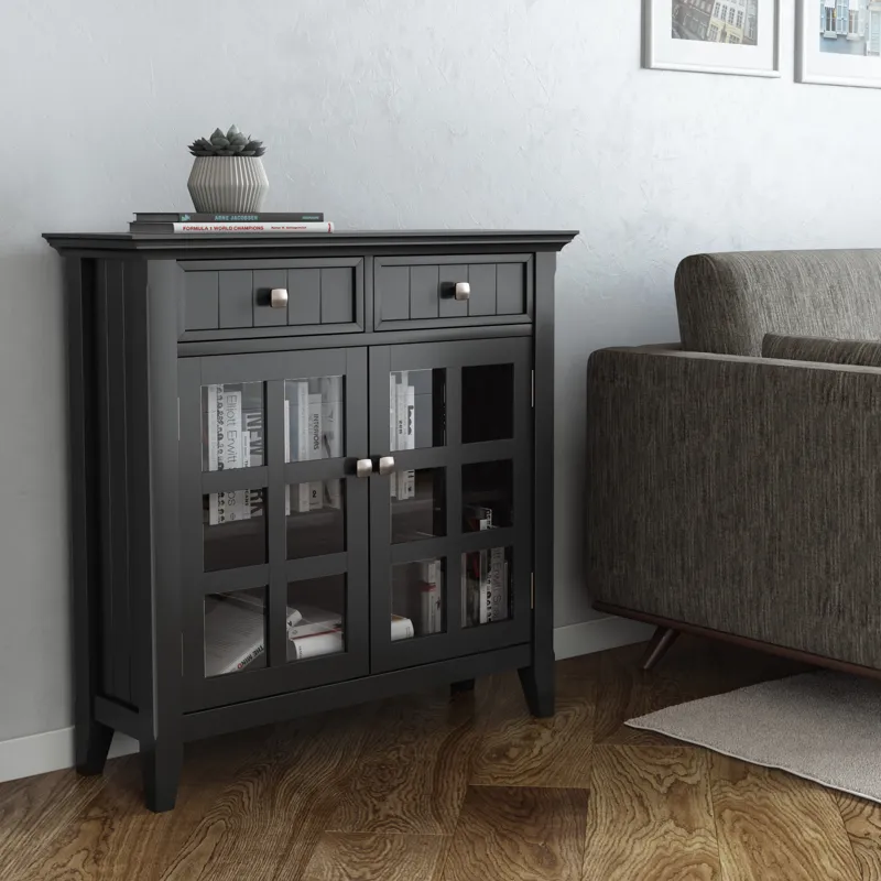 Acadian - Entryway Storage Cabinet - Black