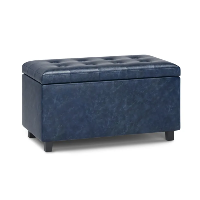 Cosmopolitan - Storage Ottoman - Denim Blue