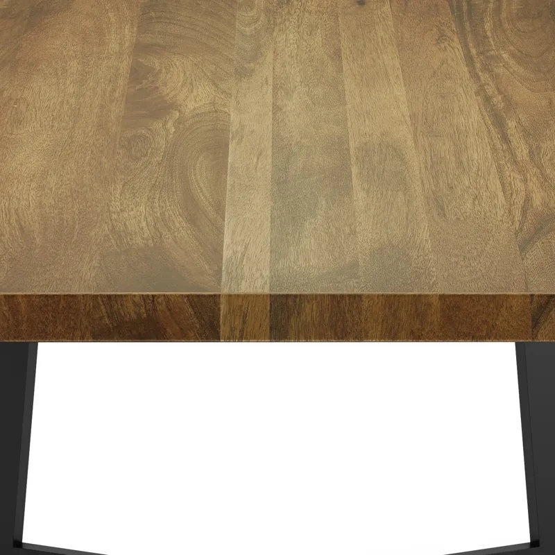 Watkins - Dining Table with Inverted Metal Base - Light Brown