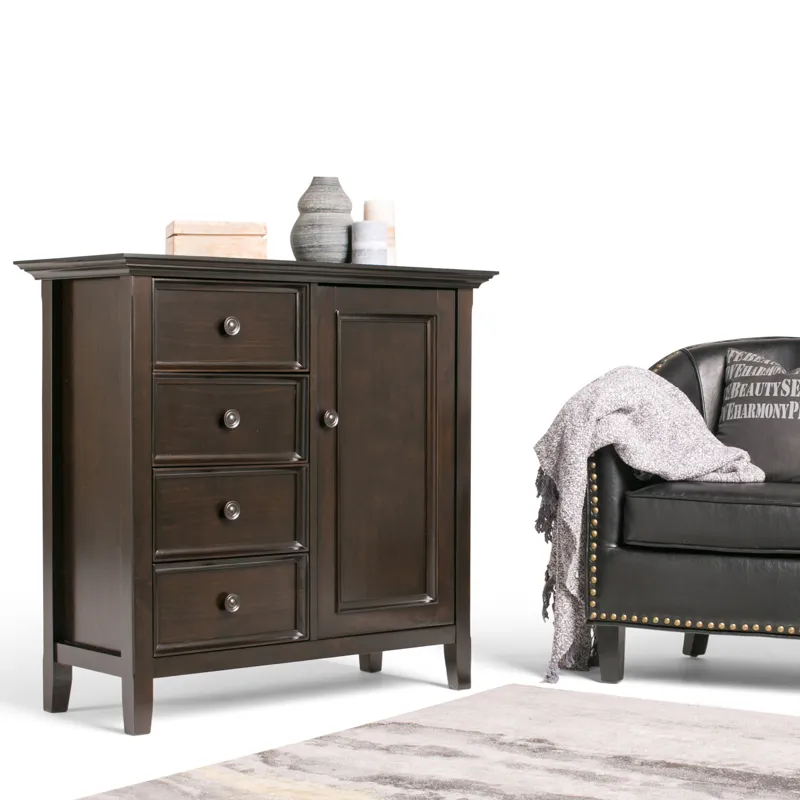 Amherst - Medium Storage Cabinet - Hickory Brown