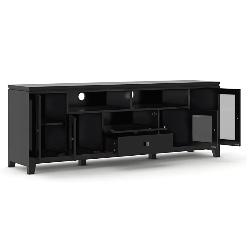 Cosmopolitan - 72" Wide TV Media Stand - Black