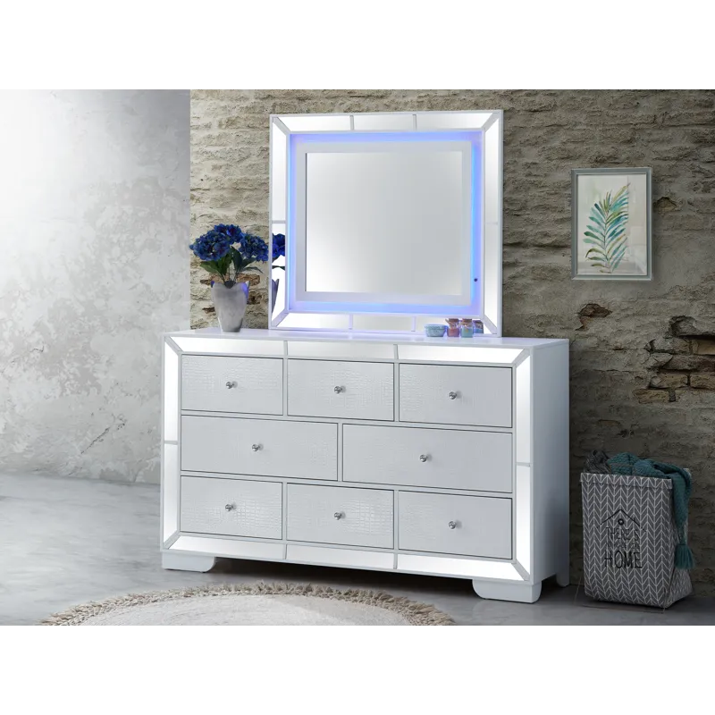 Hollywood Hills - G8180-M Mirror - White