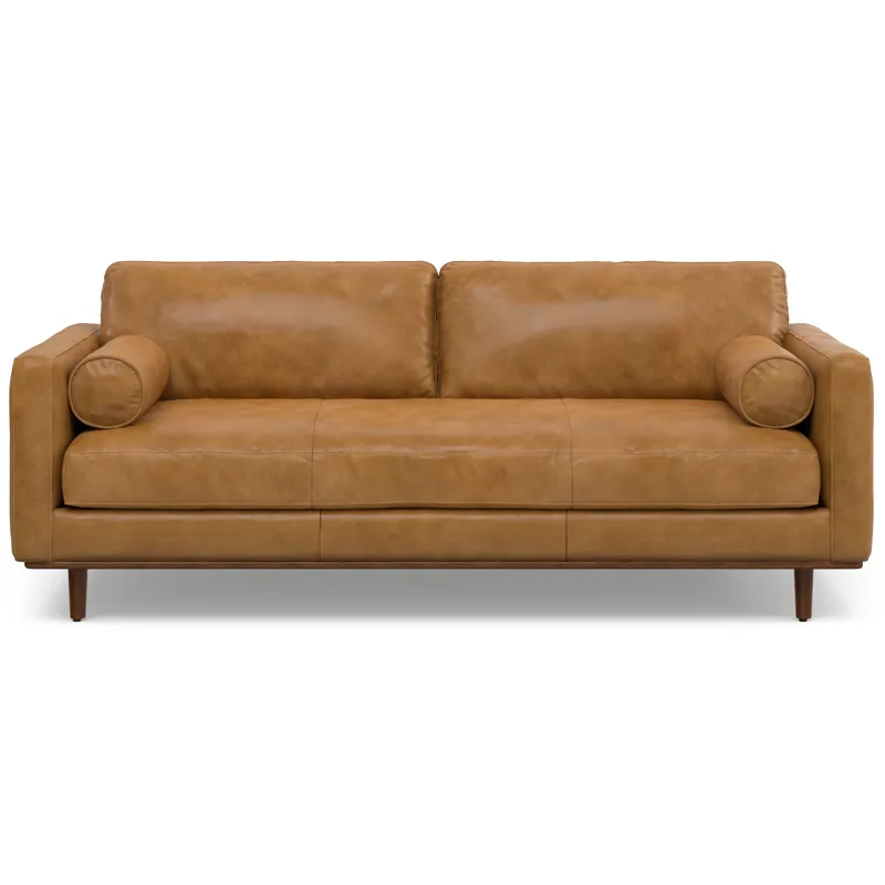 Morrison - 89\" Sofa and Ottoman Set - Sienna