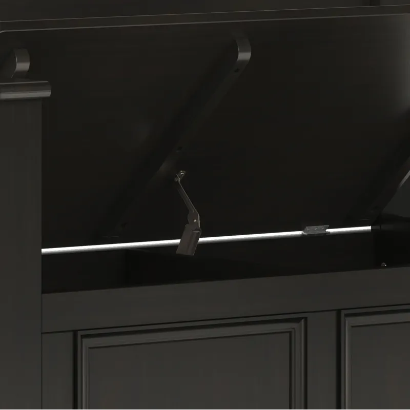 Amherst - Small Entryway Storage Bench - Hickory Brown