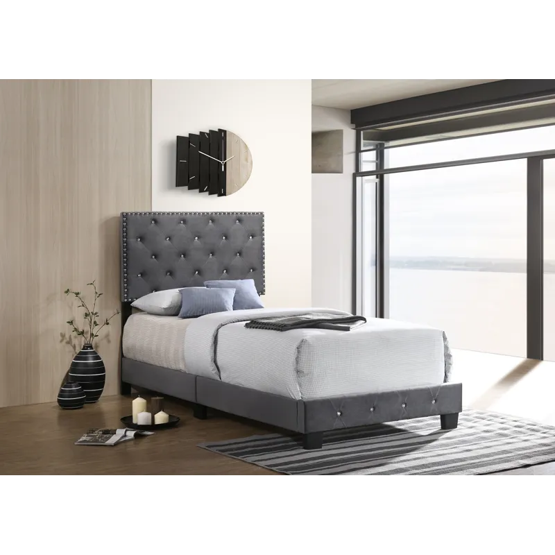 Suffolk - G1401-TB-UP Twin Bed - Gray