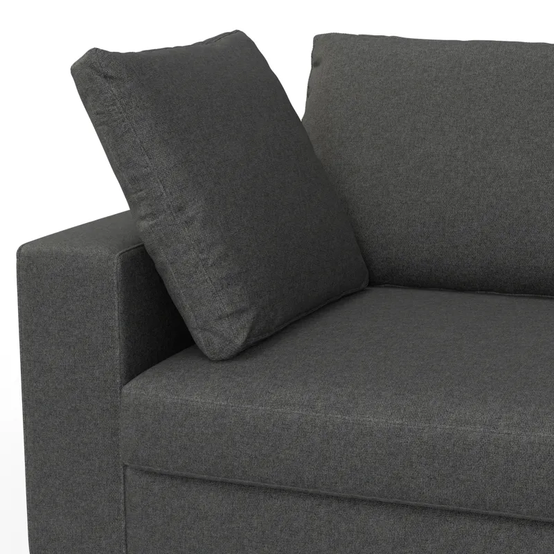 Charlie - 96\" Deep Seater Sofa - Pebble Gray