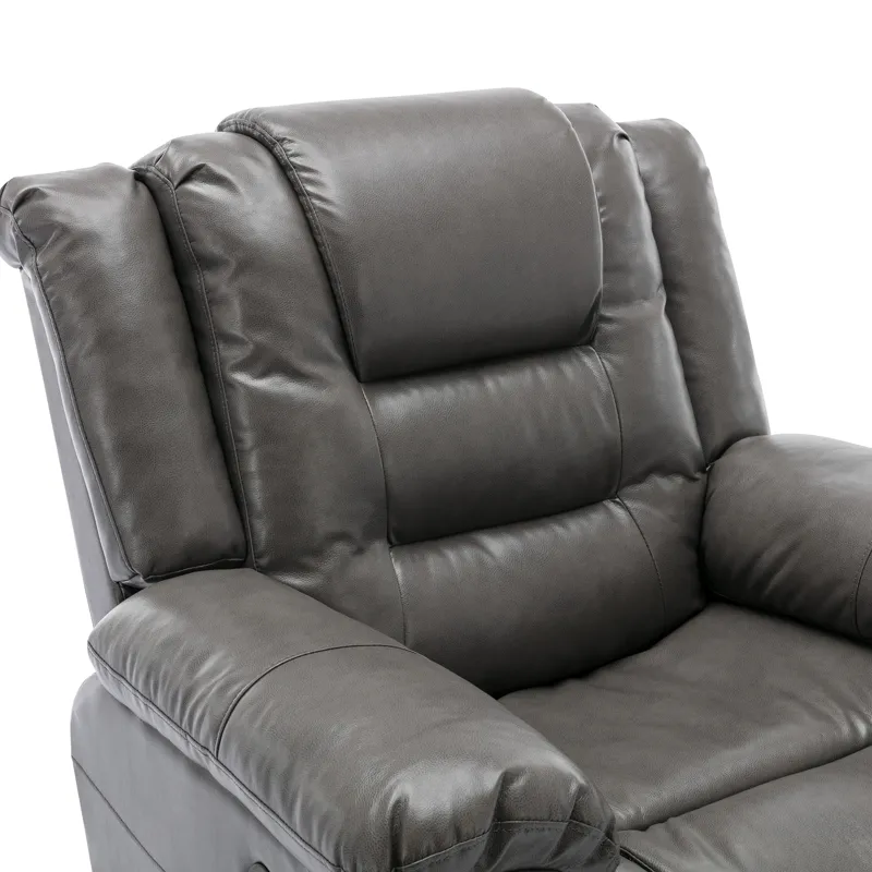 2 Seater Home Theater Recliner Manual Recliner Chair With A Storage Box And Two Cup Holders For Livi