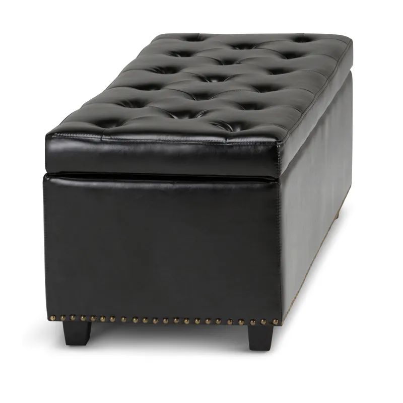 Hamilton - Storage Ottoman - Midnight Black