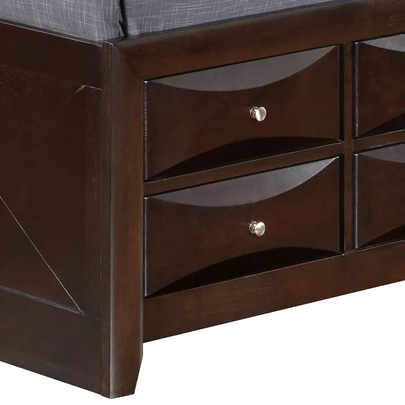 Marilla - G1525G-TSB3 Twin Storage Bed - Cappuccino
