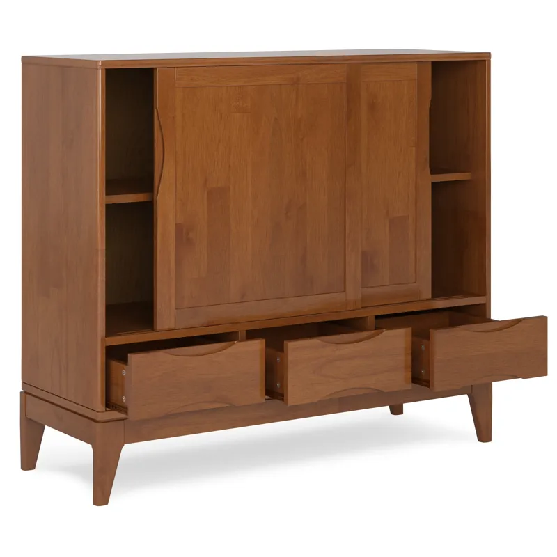 Harper - Medium Storage Cabinet - Teak Brown