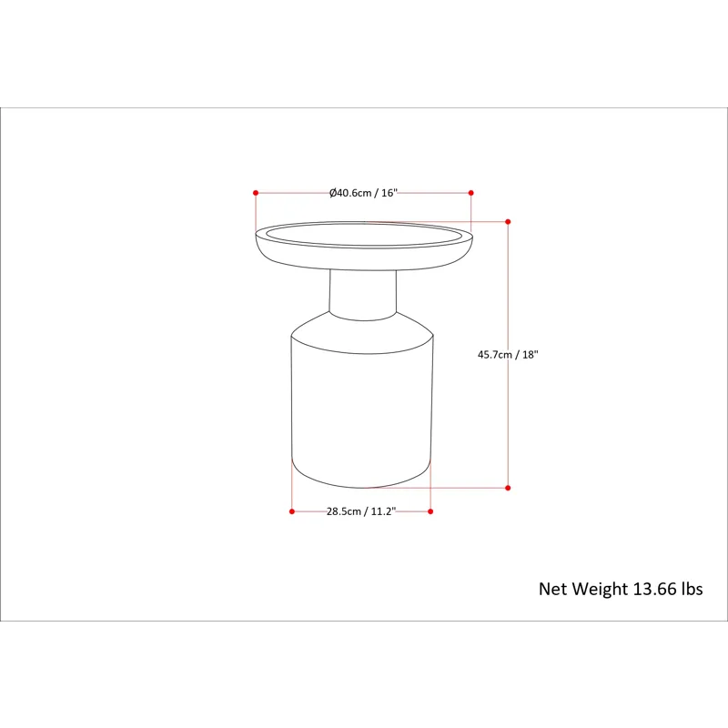 Haynes - Wooden Accent Table - White Wash
