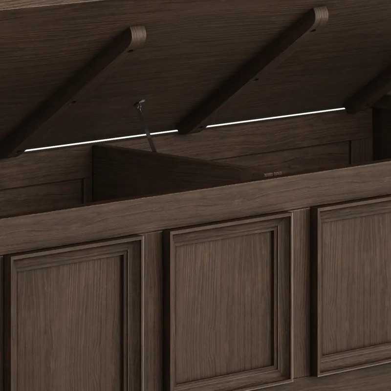 Amherst - Entryway Storage Bench - Farmhouse Brown