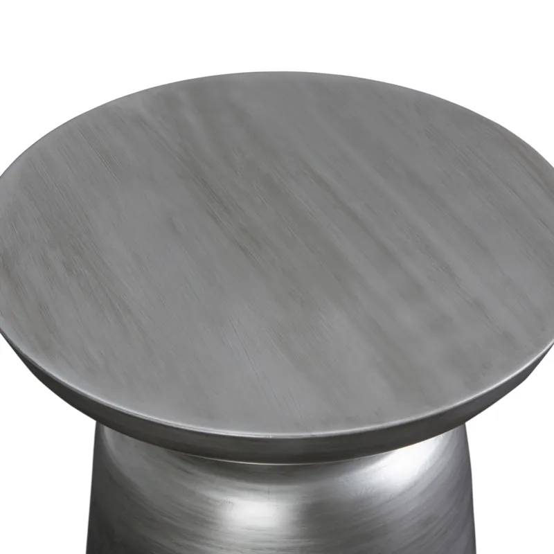 Toby - Metal Accent Table - Silver