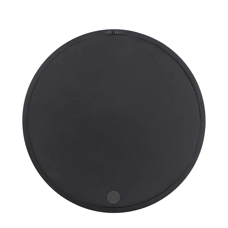 Circle Wall Mirror With Wooden Frame, Wall Mirror For Living Room - Black