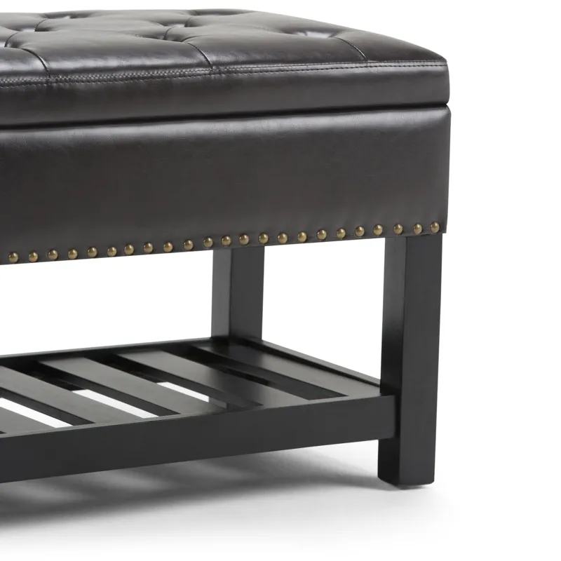 Lomond - Storage Ottoman Bench - Tanners Brown