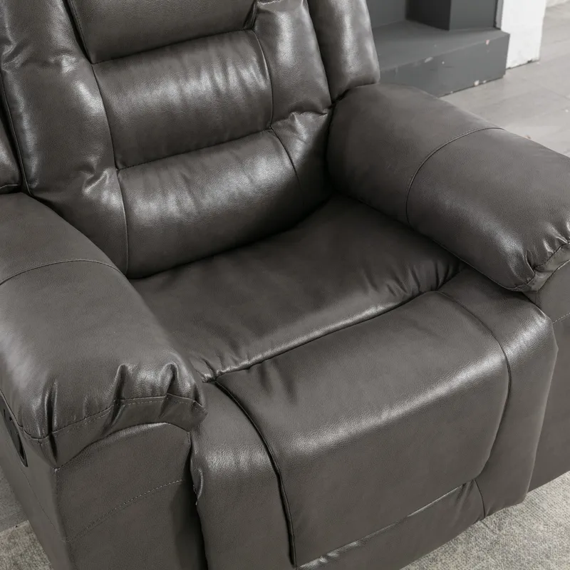 2 Seater Home Theater Recliner Manual Recliner Chair With A Storage Box And Two Cup Holders For Livi