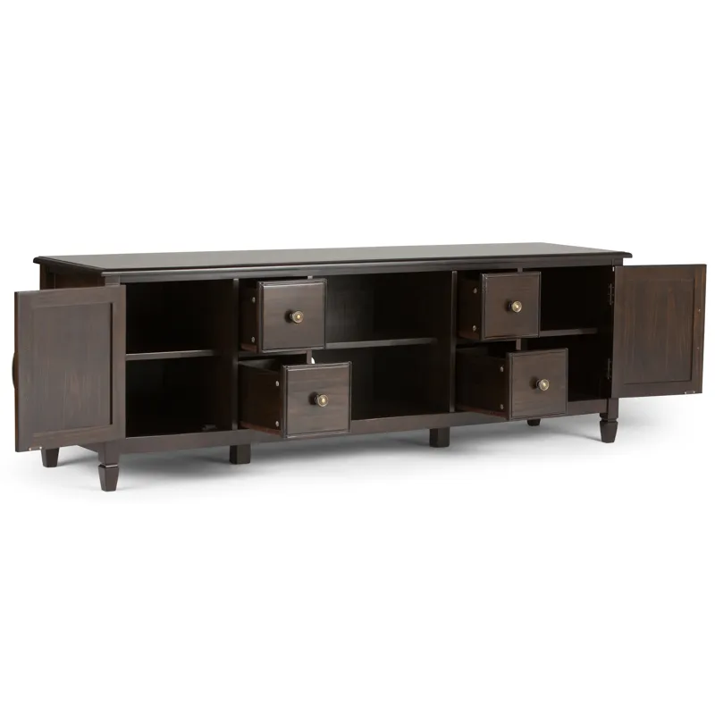 Connaught - 72\" Wide TV Stand - Dark Chestnut Brown